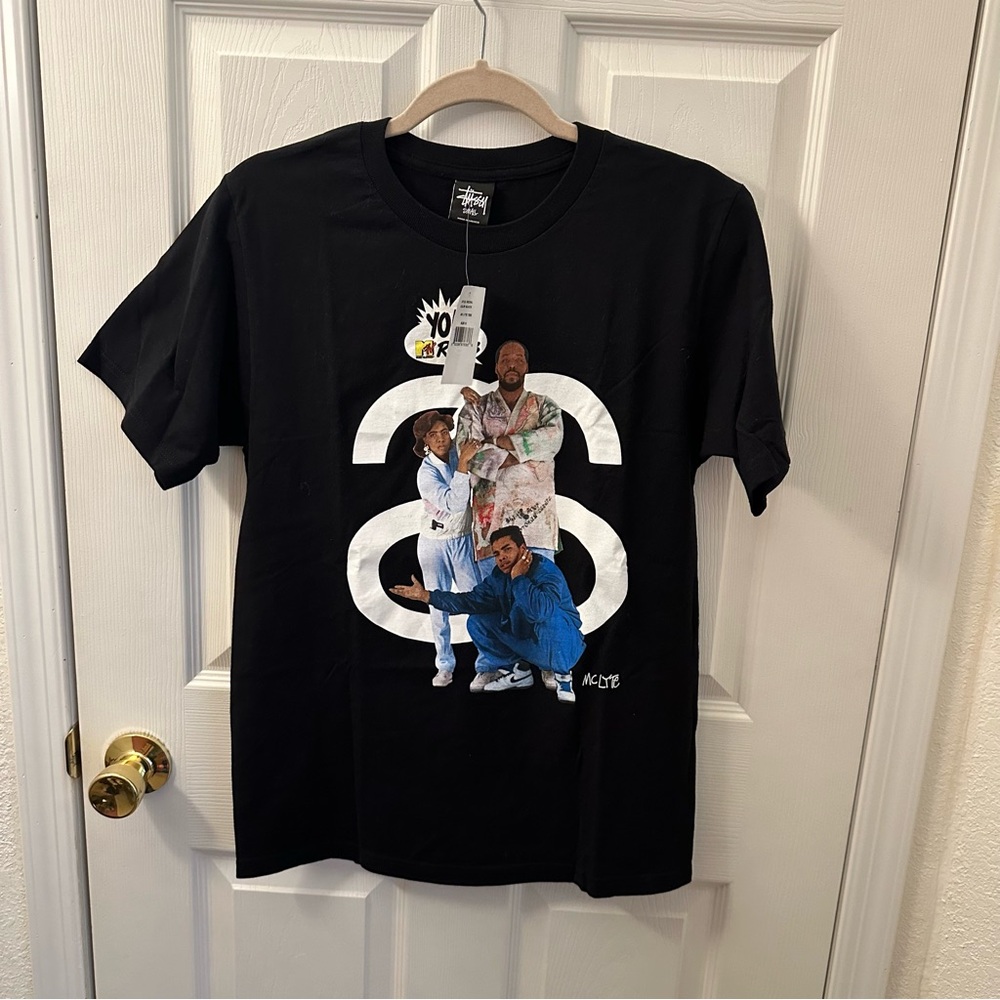 Stussy MC Lyte Tee Shirt Size S